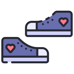 Baby shoes icon