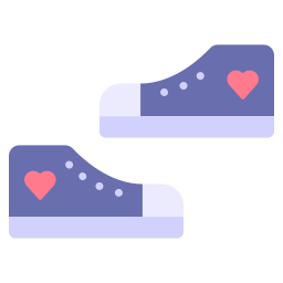 Baby shoes icon