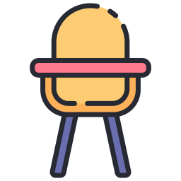 Feeding chair icon