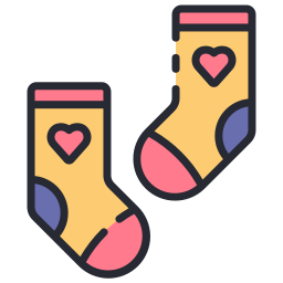 Baby socks icon