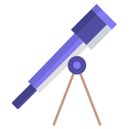 télescope Icône