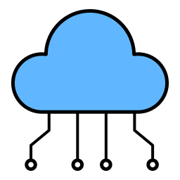 archiviazione cloud icona