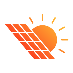 Solar cell icon