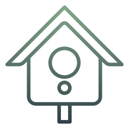 Bird house icon