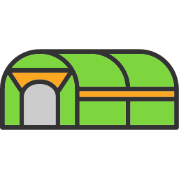 Green house icon