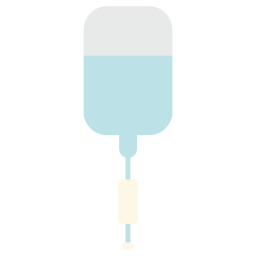 intraveneus infuus met zoutoplossing icoon