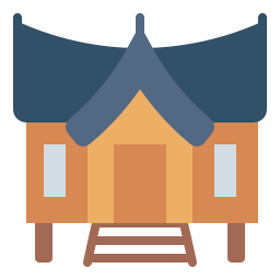 Дом Минангкабау иконка
