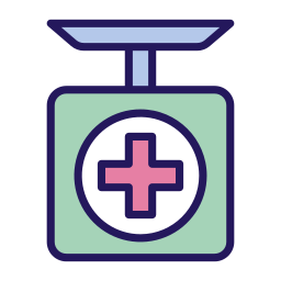 Weight scale icon