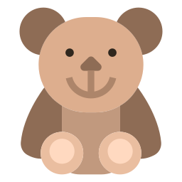 oso de peluche icono