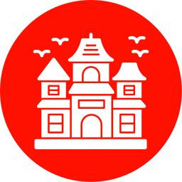 Haunted house icon