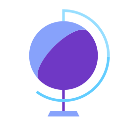 graphique globe Icône