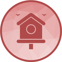 Bird house icon