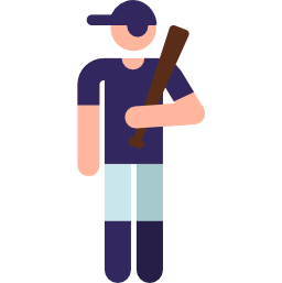jogador de baseball Ícone