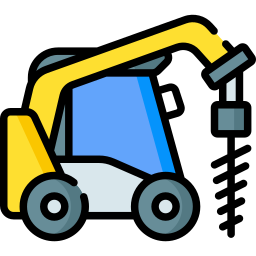 Skid steer auger icon