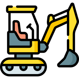 Mini excavator icon