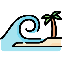 Sea waves icon