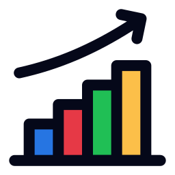 gráfico de barras icono