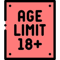 restricción de edad icono