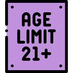 leeftijdsbeperking icoon