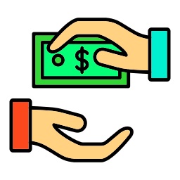 Give money icon