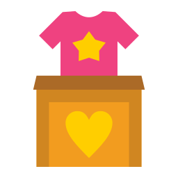 Clothes donation icon