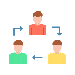 travail en équipe Icône