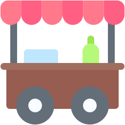 Food stand icon