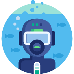 Underwater suit icon