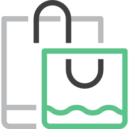 Shopping bags icon