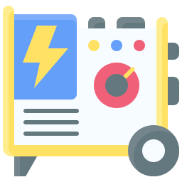 Electric generator icon