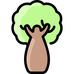 Бутылочное дерево иконка