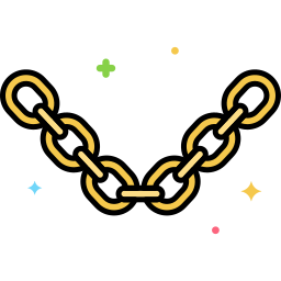 Gold chain icon