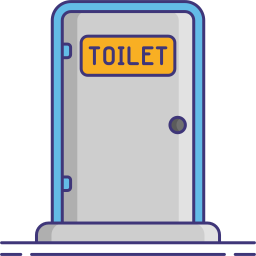 Portable bathroom icon