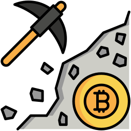 estrazione di bitcoin icona