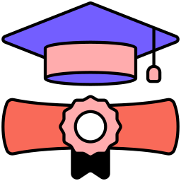 chapeau de remise de diplôme Icône