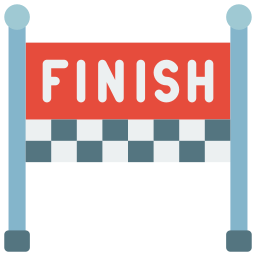 Finish line icon