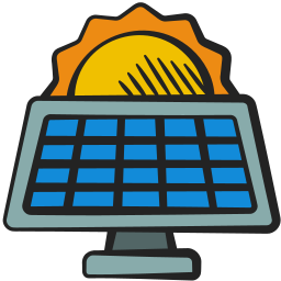 Solar panel icon