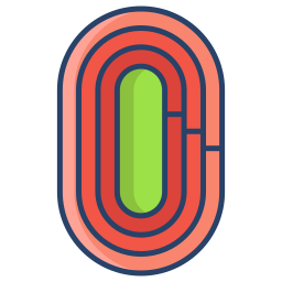 Running track icon