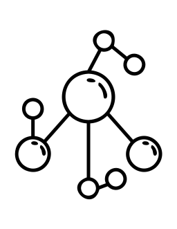 Chemical bond icon