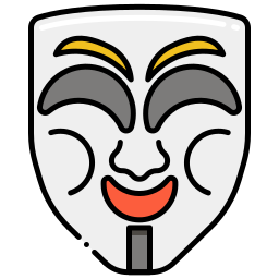 máscara de guy fawkes icono