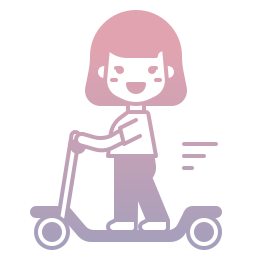 kick scooter icoon