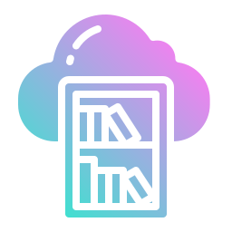 Cloud library icon