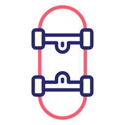 planche à roulette Icône