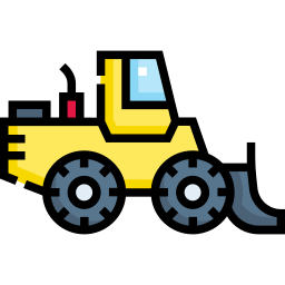 bulldozer sur roues Icône