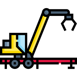 Knuckle boom loader icon