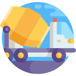 Concrete mixer icon