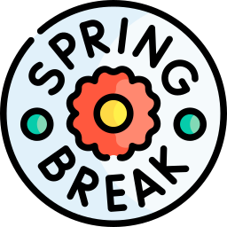 spring break, frühjahrsurlaub, frühjahrsferien icon