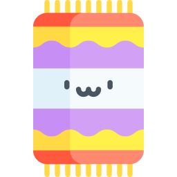 Beach towel icon