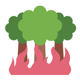 Forest fire icon