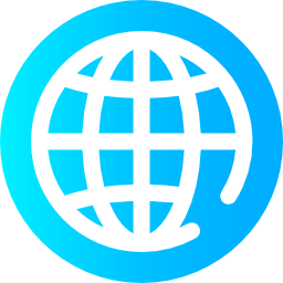 Earth grid icon